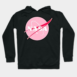 Pastel Nasa Logo - Pink Hoodie